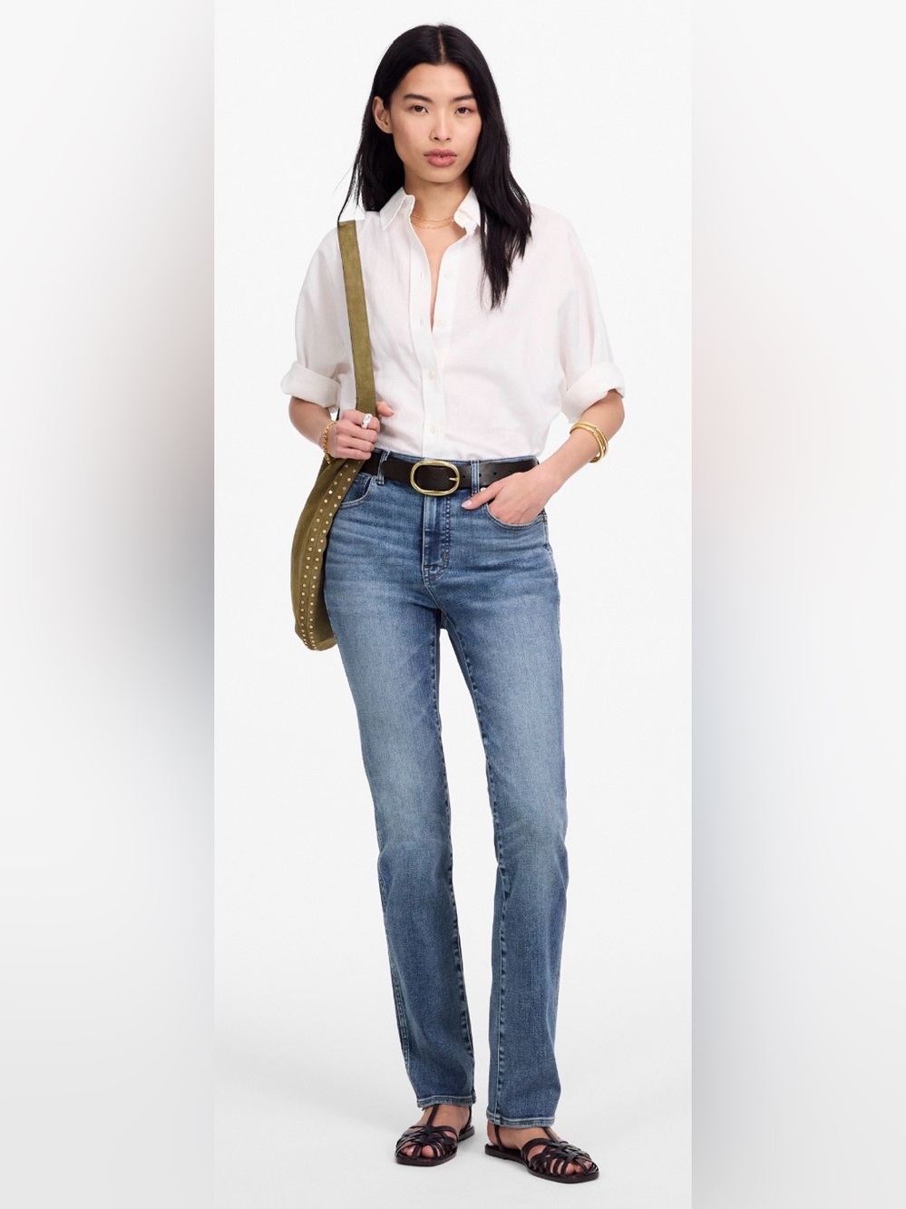 NWT MADEWELL High Rise Stove Pipe Jeans size women’s 25